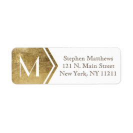 Elegantes und modernes Imitat Gold Monogram