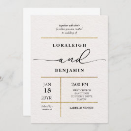 Elegantes und modernes poliertes Aussehen Einladung