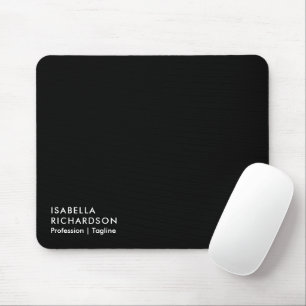 Elegantes und modernes Schwarz Mousepad