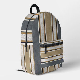 Elegantes und modernes Streifenmuster Bedruckter Rucksack