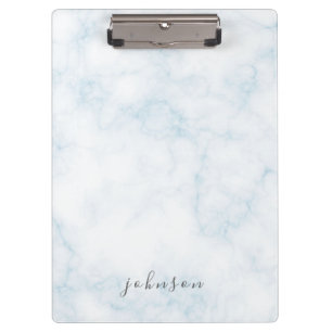 Elegantes und raffiniertes Design White Marble Klemmbrett