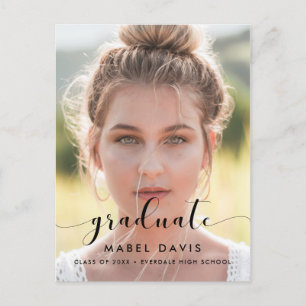 Elegantes und schicke Abschluss Foto Postkarte