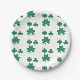 Elegantes und schicke St. Patrick Day Gastgeschenk Pappteller
