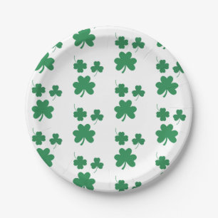 Elegantes und schicke St. Patrick Day Gastgeschenk Pappteller