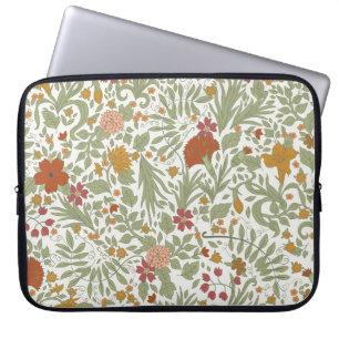 Elegantes und skurriles Blumenmuster. Laptopschutzhülle