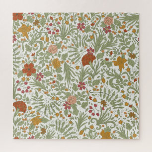 Elegantes und skurriles Blumenmuster. Puzzle