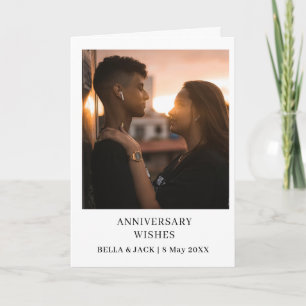 Elegantes und stilvolles Jubiläumsfoto-Design Karte