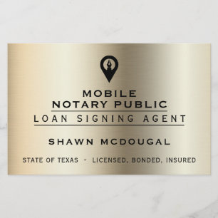 Elegantes, unechtes Metallic- Flyer