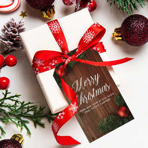 Elegantes Unternehmen frohe Weihnachten Modernes C Geschenkanhänger