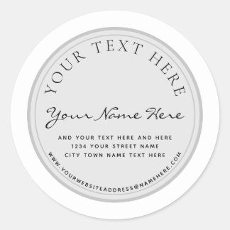 Elegantes Unternehmenslabel Runder Aufkleber
