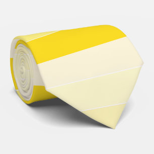 Elegantes Vanilla Gelb Weiß Modernes Design Krawatte