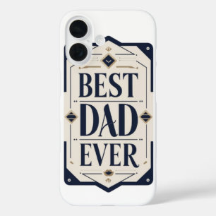 Elegantes Vatertagsdesign iPhone 16 Hülle
