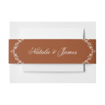 Elegantes verbranntes orangefarbenes florales Boho