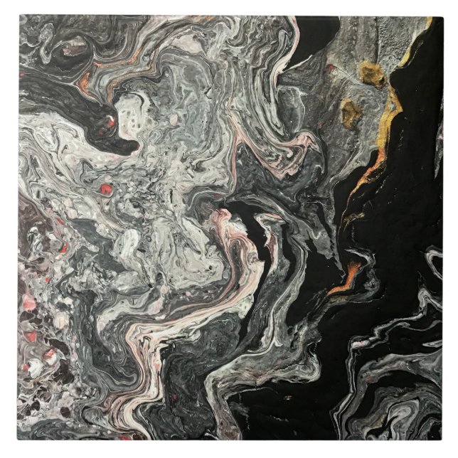 Elegantes, verrücktes Spitzen Agate 1 Fliese (Vorderseite)