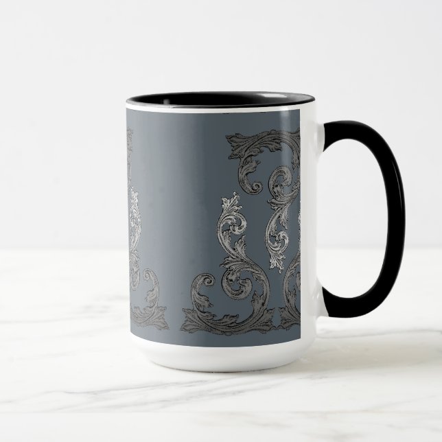 Elegantes Verziertes Design Tasse (Rechts)