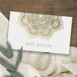 Elegantes Verziertes Golden Foil Aquamarin Türkis  Visitenkarte<br><div class="desc">Wenn Sie weitere Anpassungen benötigen,  schreiben Sie mir bitte an yellowfebstudio@gmail.com.</div>