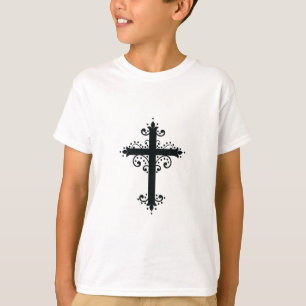 Elegantes verziertes Kreuz Heiliges Erbe Feine Kun T-Shirt