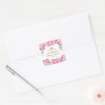 Elegantes Viktorianisches Brautparty in Rosa