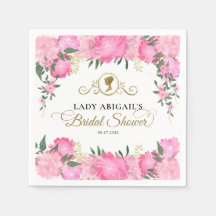 Elegantes Viktorianisches Brautparty in Rosa