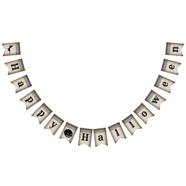 Elegantes Viktorianisches Halloween-Banner Wimpelkette (Alle)