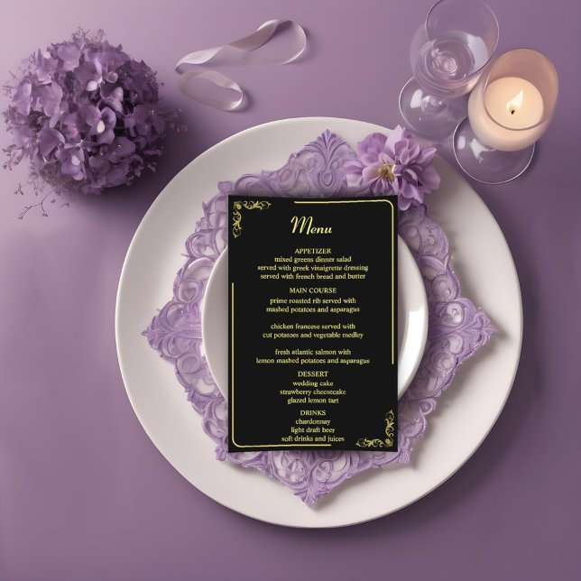Elegantes Viktorianisches Hochzeitmenü (Von Creator hochgeladen)