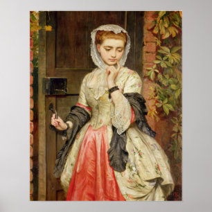 Elegantes viktorianisches Mädchen Poster