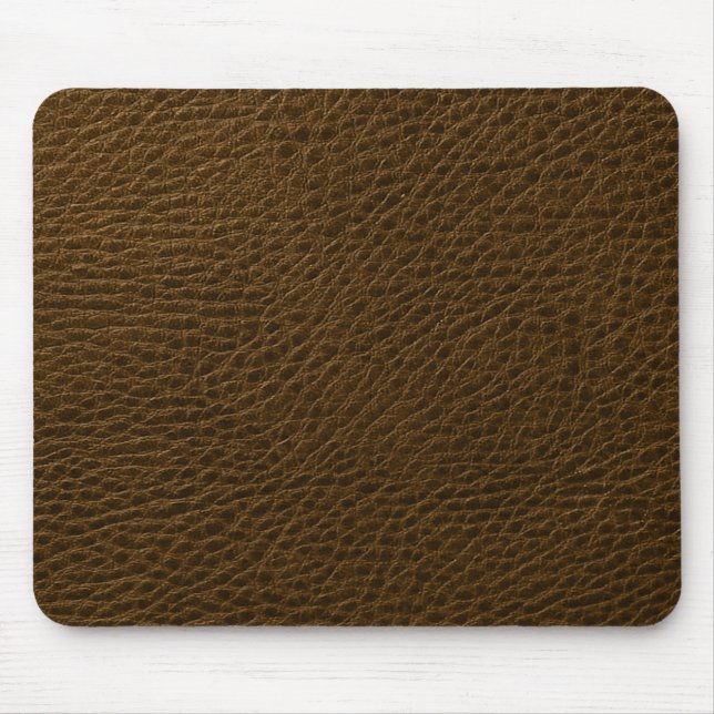 Elegantes Vintag Brown Imitate Leather Mousepad (Vorne)