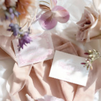 Elegantes Vintag rosa Brautparty Dankeschön Karte