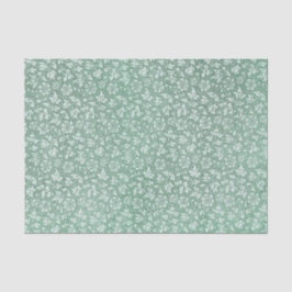 Elegantes Vintag Sage Green Floral Muster Seidenpapier