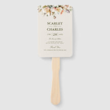 Elegantes Vintage-Blumen-Botanik-Hochzeitsprogramm
