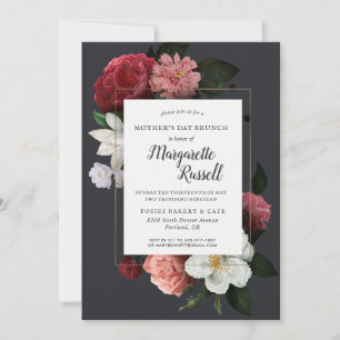 Elegantes Vintage-Blumen-Muttertags-Brunch