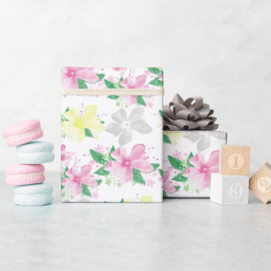 Elegantes Vintage-Blumen-Orchidee Pastell Geschenkpapier