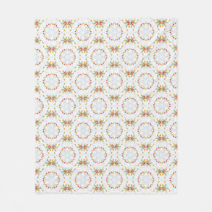 Elegantes Vintage-Blumenmuster Fleecedecke