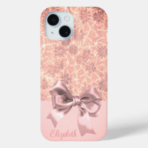 Elegantes Vintage-Blumenmuster mit Schleife Case-Mate iPhone Hülle