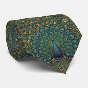 Elegantes vintage-bohème-Pfau-Design Krawatte