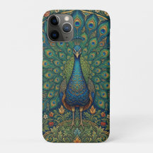 Elegantes vintage-bohemian-Pfau-Design