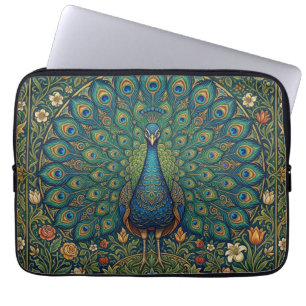 Elegantes vintage-bohemian-Pfau-Design Laptopschutzhülle