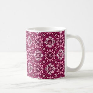 Elegantes vintage Boho Blumenmuster Kaffeetasse