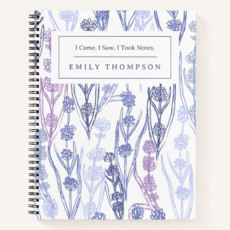 Elegantes Vintage-Cottagecore-Blumenmuster mit Nam Notizbuch