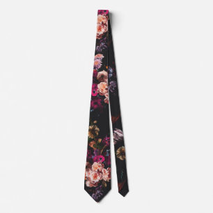 Elegantes vintage dunkles, melancholisches burgund krawatte