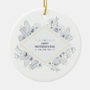 Elegantes Vintage Frohes Muttertag Dekoration