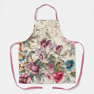 Elegantes, vintage-inspiriertes Floral Schürze