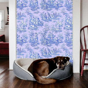 Elegantes Vintage-Klassiker-Lila-Blau-Blumenmuster Tapete