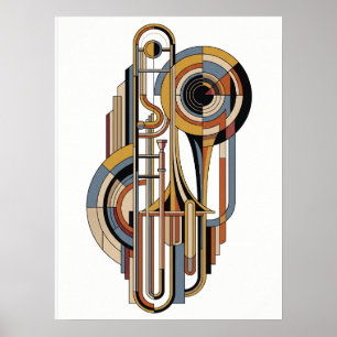 Elegantes Vintage Modern Jazz Plakat