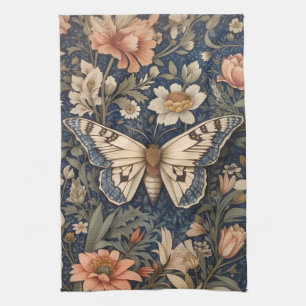 Elegantes Vintage-Motten-Design inspiriert von Wil Geschirrtuch