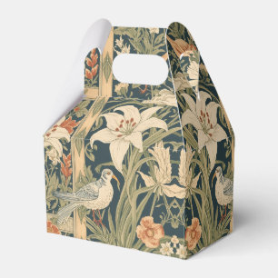 Elegantes Vintage-Nouveau-Blumen-Vögel-Muster Geschenkschachtel
