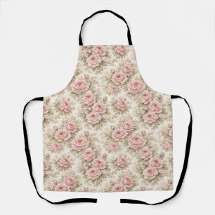 Elegantes vintage Rosen nahtloses Blumenmuster Schürze
