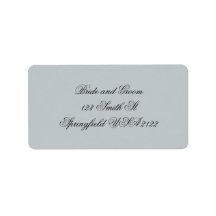 Elegantes Vintage-Schrift-Rücksende-Adressetikett