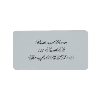 Elegantes Vintage-Schrift-Rücksende-Adressetikett Adressaufkleber