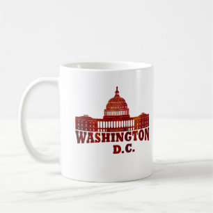 Elegantes Vintage Washington DC Kaffeetasse